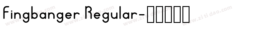 Fingbanger Regular字体转换